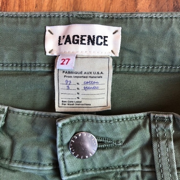 L’agence Green Wide Leg Jeans - Picture 7 of 8